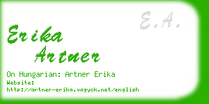 erika artner business card